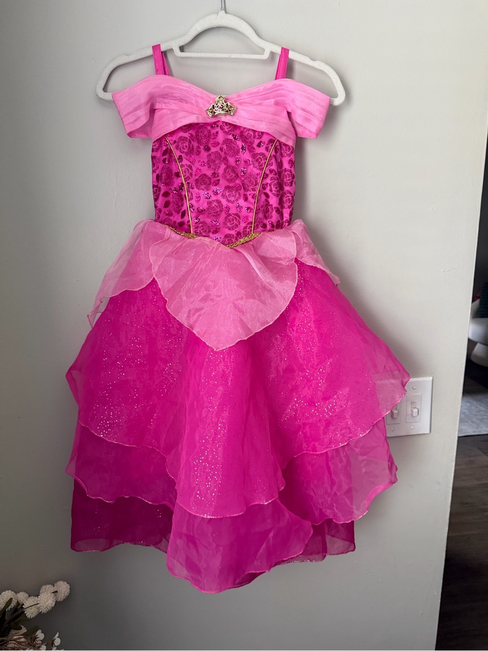 Disney Hot Pink Sparkle Princess Dress